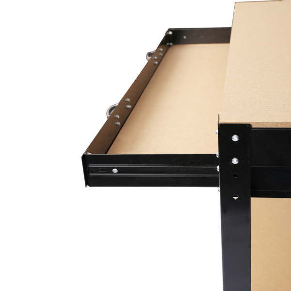 钢制工作台工具收纳工作台车间工具桌，带抽屉和挂板，63英寸-6