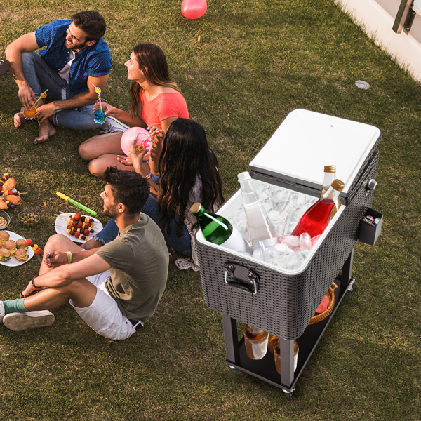 冷冻推车-编藤方形腿款-37