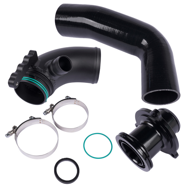 进气软管 Turbo Inlet Elbow + Air Intake Turbo Muffler Delete+Silicone Hose Replacement for VW MK7 Golf KD1088BK KD1089BK-4