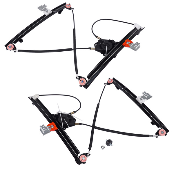 玻璃升降器 2X Rear Door Window Regulator W/O Motor Replacement for 2003-2013 Maserati Quattroporte M139-7