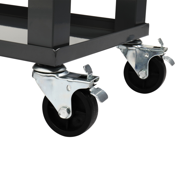 80QT 深灰色 冷冻保温推车 87.5*91*38.5cm 长方形 塑料箱体 铁脚管 冷冻保温-37