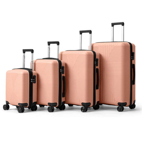 非TSA海关锁四合一 PP拉杆箱 16in 20in 24in 28in PP 粉色-21