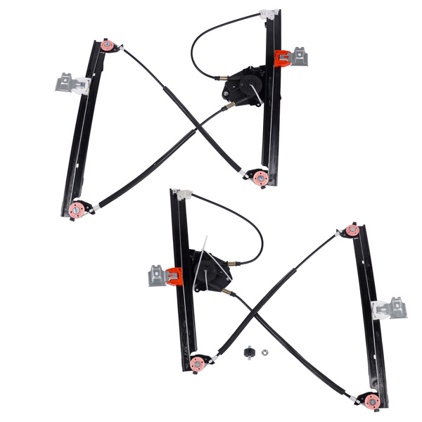玻璃升降器 2X Rear Door Window Regulator W/O Motor Replacement for 2003-2013 Maserati Quattroporte M139-4