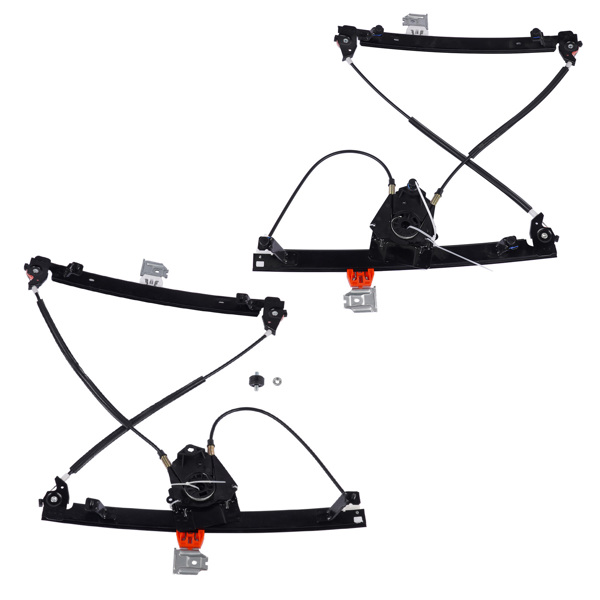 玻璃升降器 2X Rear Door Window Regulator W/O Motor Replacement for 2003-2013 Maserati Quattroporte M139-3