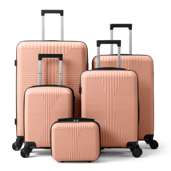 非TSA海关锁五合一 PP拉杆箱 12in 16in 20in 24in 28in PP 粉色-28