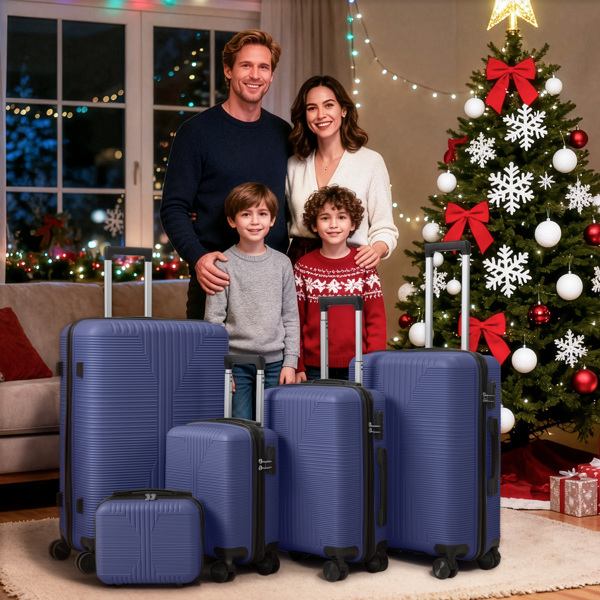 非TSA海关锁五合一 PP拉杆箱 12in 16in 20in 24in 28in PP 藏青色-22