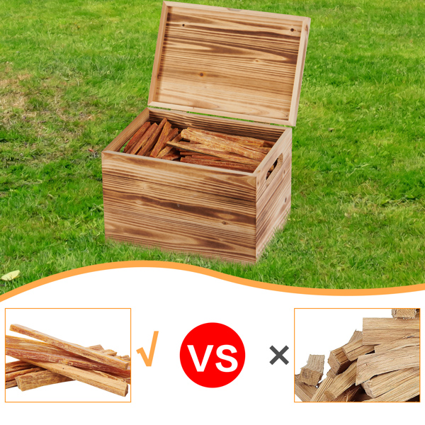 15磅松木引火棒，附带木盒，100%天然引火木，适用于篝火、炉灶、壁炉、营火和烧烤炉。--不支持self-pick up且不支持指定仓库发货-6