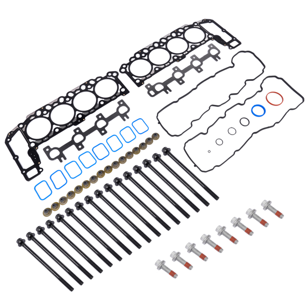 发动机大修包 Engine Cylinder Head Gasket Set w/Bolts kit Replacement for 2004-2007 Jeep Commander Grand Cherokee Dodge Ram 1500 Chrysler Aspen 4.7L V8 HS26157PT-1 ES71129-4