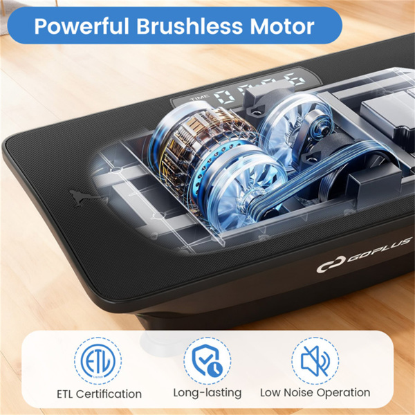 黑色全身振动板运动机，10个可调速度级别，带遥控和音乐功能，重量440LBS-13