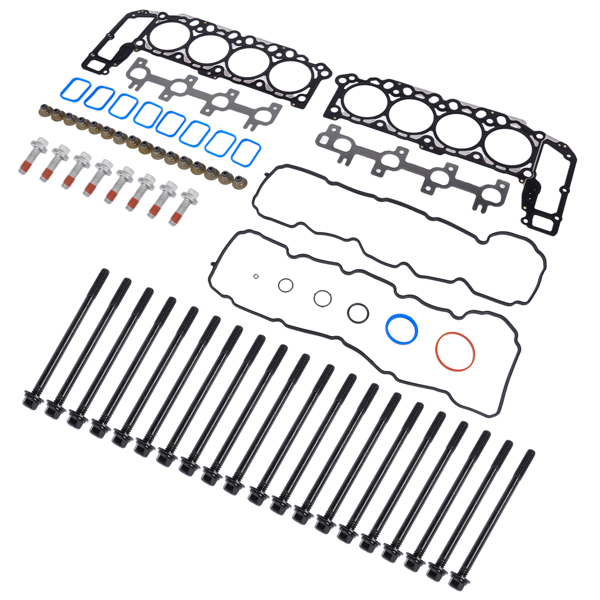 发动机大修包 Engine Cylinder Head Gasket Set w/Bolts kit Replacement for 2004-2007 Jeep Commander Grand Cherokee Dodge Ram 1500 Chrysler Aspen 4.7L V8 HS26157PT-1 ES71129-5