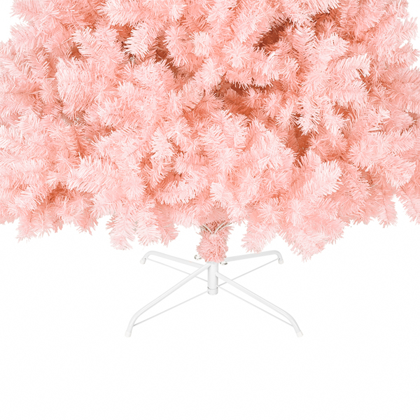 6ft 粉色 1000枝头 PVC材质 圣诞树-26