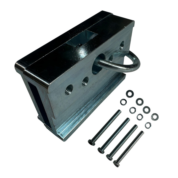 屋顶锚夹 2-Way Standing Seam Roof Anchor Clamp, 5000lbs Breaking Strength Replacement for 24 Gauge Vertical Seam Metal Roofs or Fixed Ladders,Roof Anchor with O-Ring and Bolts-3