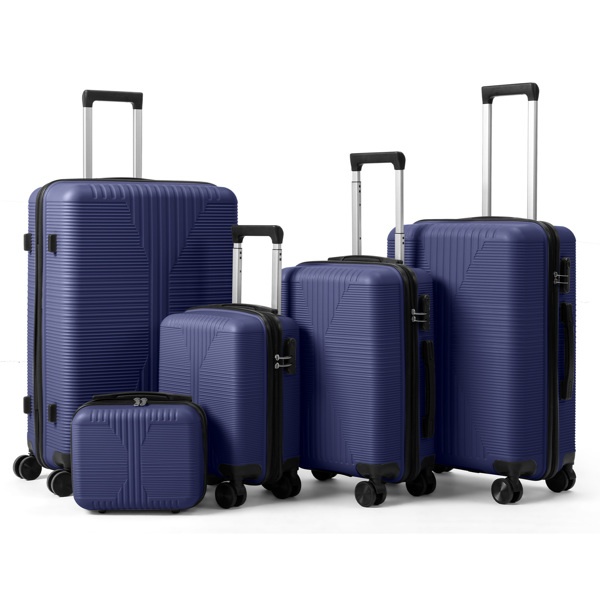 非TSA海关锁五合一 PP拉杆箱 12in 16in 20in 24in 28in PP 藏青色-17