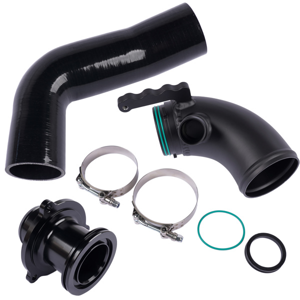 进气软管 Turbo Inlet Elbow + Air Intake Turbo Muffler Delete+Silicone Hose Replacement for VW MK7 Golf KD1088BK KD1089BK-2