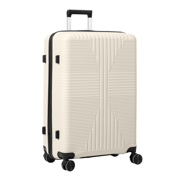 非TSA海关锁单个28寸 PP拉杆箱 28in PP 米白色-9