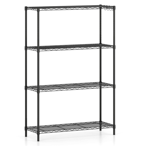 4层重型金属线架，总容量1000LBS，每架250LBS，黑色-3