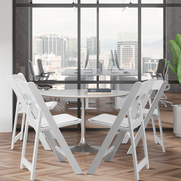 【替换15868578】4pcs 全塑带垫子 白色 庭院全塑折叠椅-8