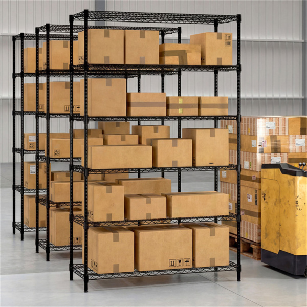 6层重型金属存储架，总容量4800磅可调实用机架-7