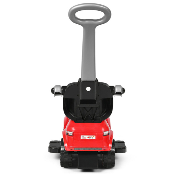 3合1儿童乘坐推车12-36个月可拆卸把手防滚翻板喇叭音乐红色-2