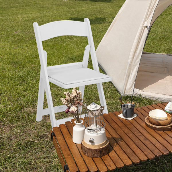 【替换15868578】4pcs 全塑带垫子 白色 庭院全塑折叠椅-17