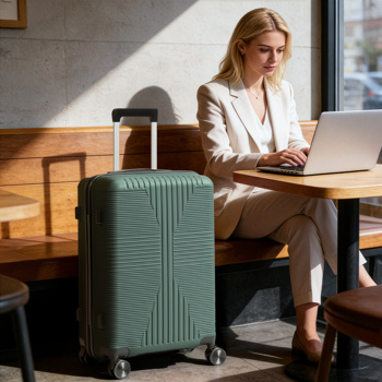 非TSA海关锁单个28寸 PP拉杆箱 28in PP 墨绿色