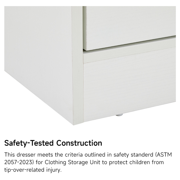 白色  P2刨花板  120*40*80cm  三层七抽 抽屉柜 现代 1pcs-17