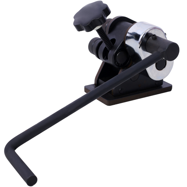 3英寸环形滚弯机，手动环形滚弯机，适用于直径达1/4英寸的圆钢和1英寸 x 3/16英寸的扁钢，淬火钢材质，便携式手摇环形滚弯机，13-1/2英寸长手柄--不支持self-pick up且不支持指定仓库发货-7