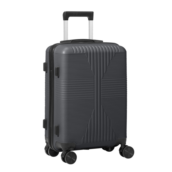 非TSA海关锁单个20寸 PP拉杆箱 20in PP 深灰色-9