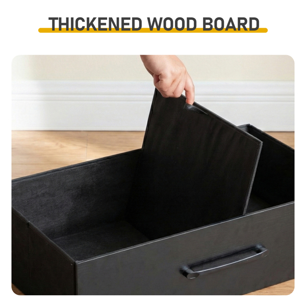 黑色 刨花板+无纺布 贴三胺 133*40*84cm 双排3层6抽带高脚 抽屉柜 饰面布抽柜-8