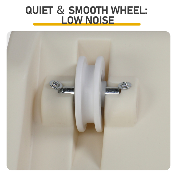 80*34*86CM 米白色 PP 轨道连接片组装 圆形配灰色地毯+1根逗猫棒 15kg 猫跑步机-11