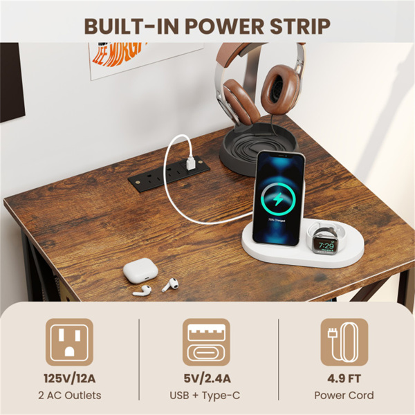 带充电站的唱片播放器支架，3层可调节架滚动转台支架-7