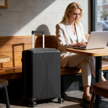 非TSA海关锁单个20寸 PP拉杆箱 20in PP 黑色