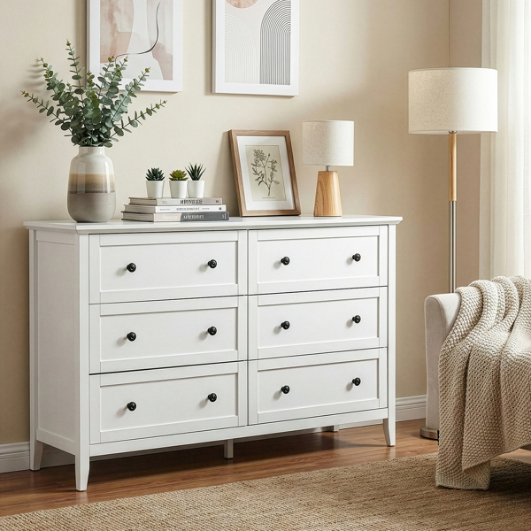 白色浮雕（SG014FD ） P2 刨花板+密度板 三胺 120*40*80cm 拼框 双排双把手六抽 抽屉柜-8