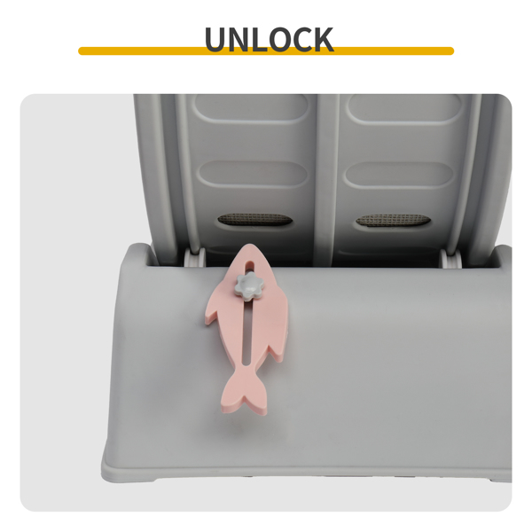 80*34*86CM 灰色 PP 轨道连接片组装 圆形配灰色地毯+1根逗猫棒 15kg 猫跑步机-6