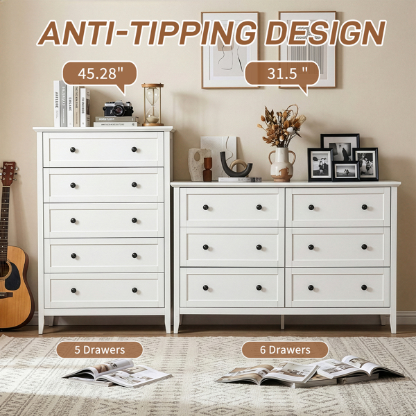 白色浮雕（SG014FD ） P2 刨花板+密度板 三胺 120*40*80cm 拼框 双排双把手六抽 抽屉柜-5