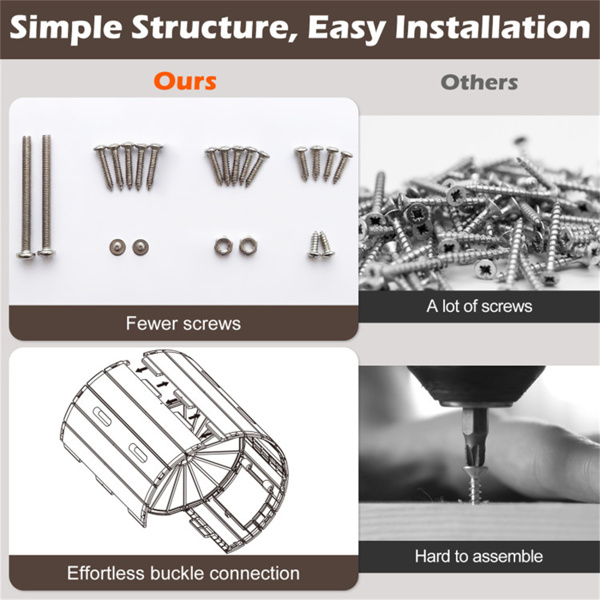 黑色双室堆肥滚筒37.5Gal 360°旋转堆肥箱，带搅拌叶片，用于花园-4