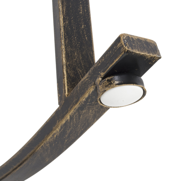 【替换66934556】22.5in 靠背箭头造型 黑色刷金 铁摇椅-3