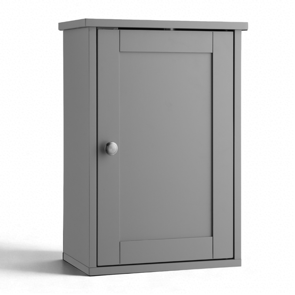 灰色 P2密度板喷漆 34.6*20*50cm 单门一搁架 浴室壁柜-12