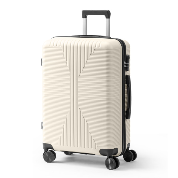 非TSA海关锁单个24寸 PP拉杆箱 24in PP 米白色-10