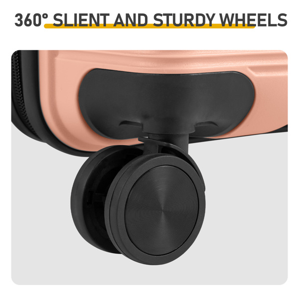 非TSA海关锁单个28寸 PP拉杆箱 28in PP 粉色-5