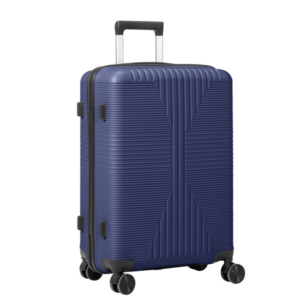 非TSA海关锁单个24寸 PP拉杆箱 24in PP 藏青色-10