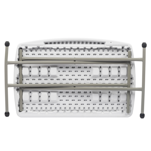 【替换59374361】30*20in 白色 可升降 庭院塑料折叠桌-36