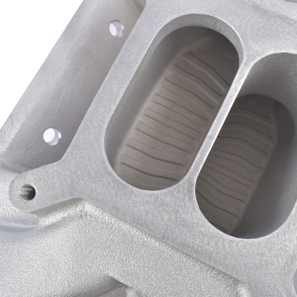 进气歧管 Aluminum Dual Plane 4 Barrel Intake Manifold Replacement for Jeep Cherokee Wagoneer CJ5 CJ6 CJ7 J10 J20 J-2500 AMC AMX V8 GAS 1970-1991-11