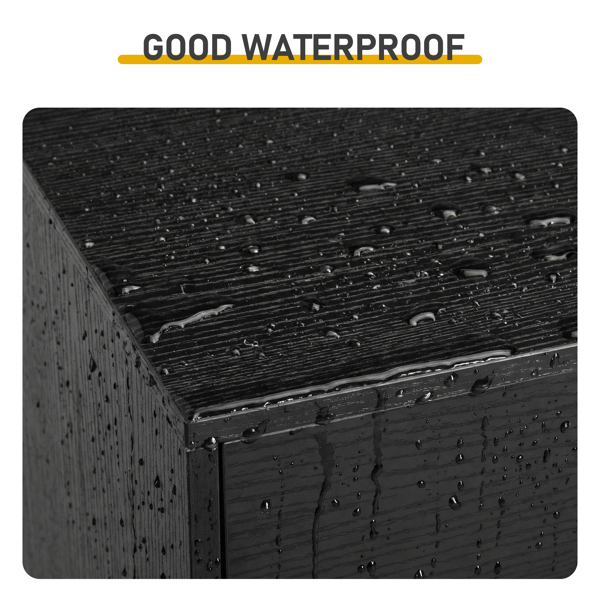 黑色 刨花板+无纺布 贴三胺 134*40*67cm 双排3层6抽 抽屉柜 饰面布抽柜-7