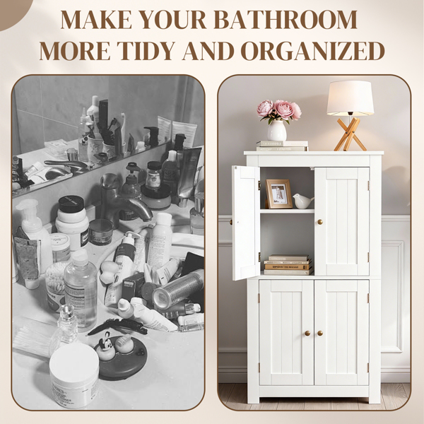 白色  密度板喷漆 竖纹 60*30*110cm 4门 浴室立柜-15