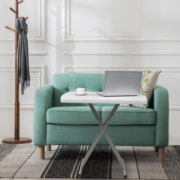 【替换59374361】30*20in 白色 可升降 庭院塑料折叠桌-55