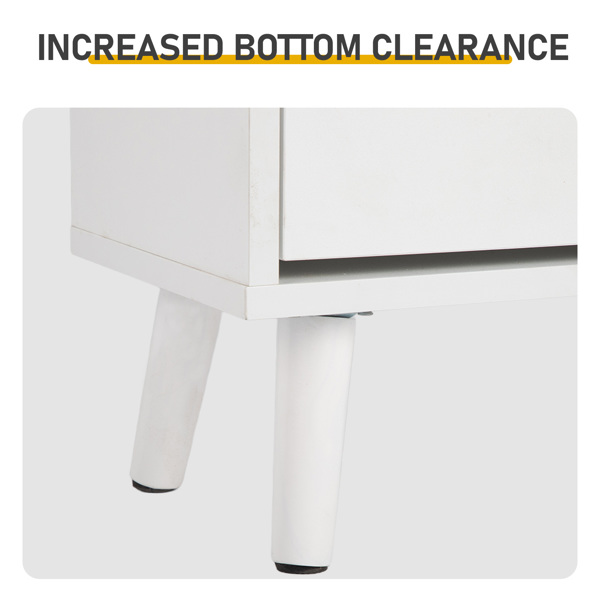藤面1抽2翻斗 鞋柜 刨花板 54*24*110cm 白色-9