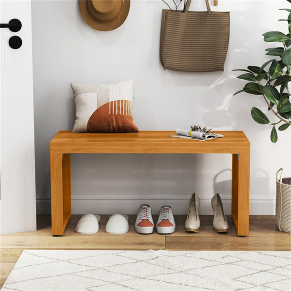 实心相思木露台长椅，重量800磅，可容纳2人，无靠背户外长椅-3