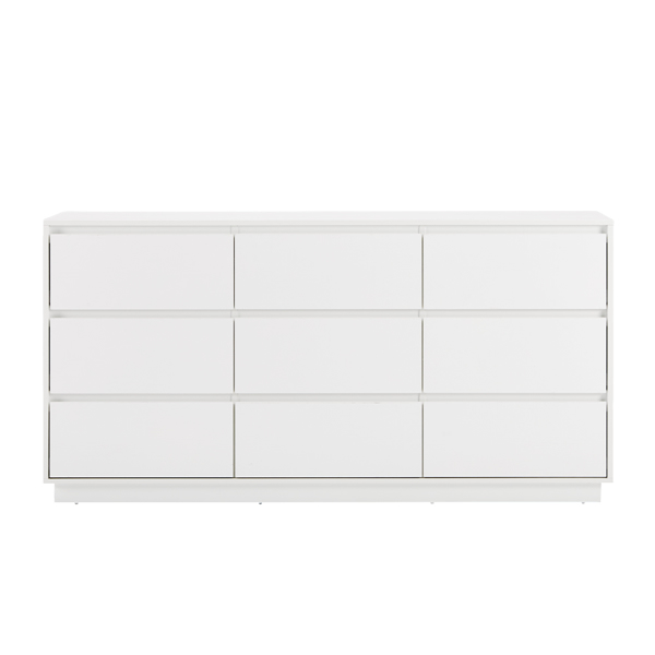 白色  P2刨花板  160*40*80cm 三层九抽 抽屉柜 现代 1pcs-8