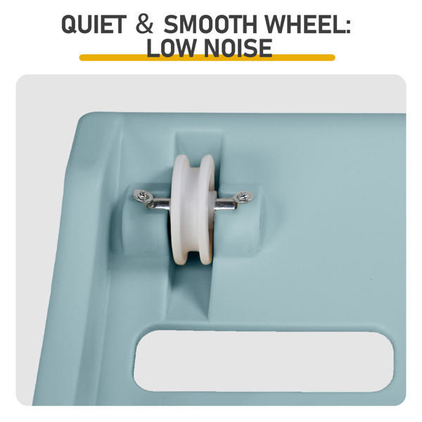 80*34*86CM 浅蓝色 PP 轨道连接片组装 圆形配绿色地毯+1根逗猫棒 15kg 猫跑步机-12